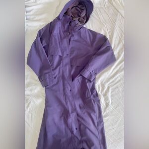 L.L. BEAN WOMEN  VINTAGE TRENCH COAT  LAVENDER PURPLE